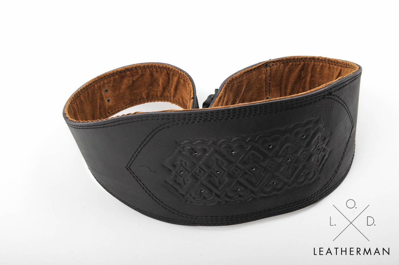 

Кожаный пояс ручной работы, 15 см