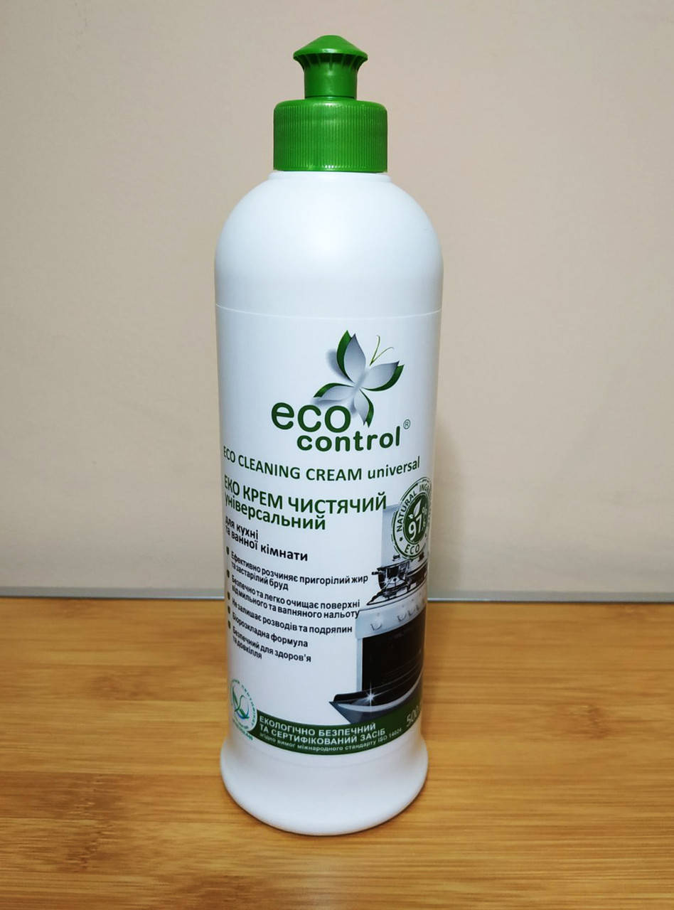 

Eco Control. Эко крем чистящий Универсальный для кухни и ванной комнаты, 500 мл