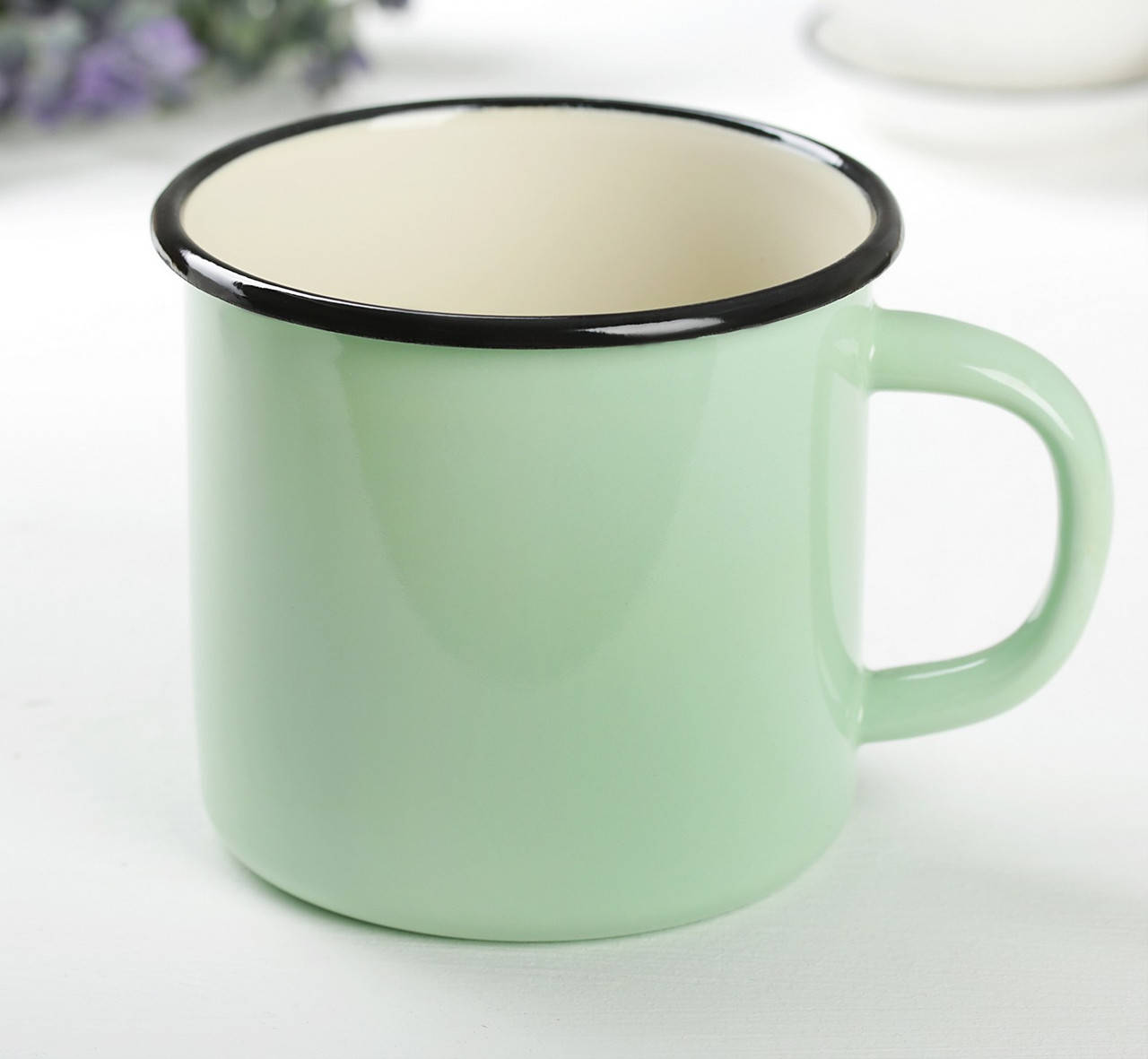 

Кружка эмалированная Мята 0,4л 01031/4 Idilia Кружка цветная