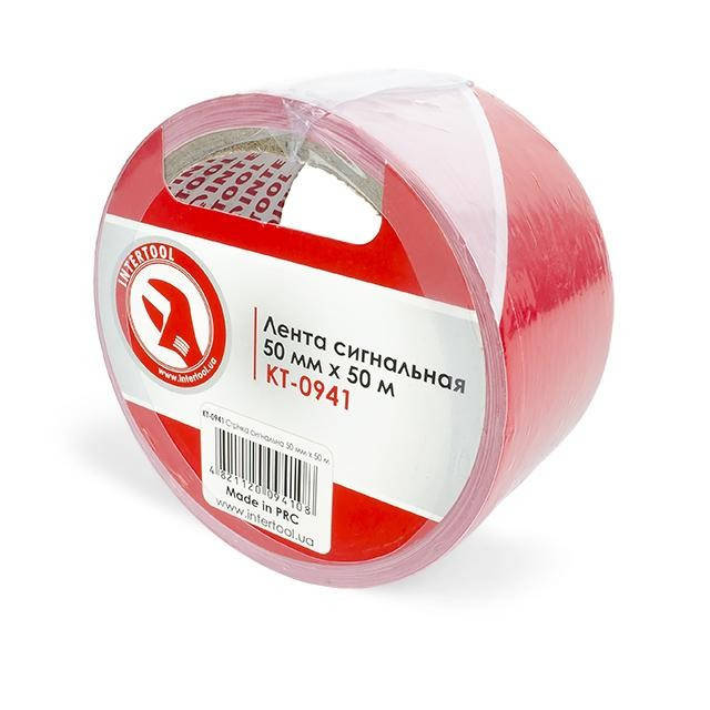 

Лента сигнальная 50 мм*50 м INTERTOOL KT-0941