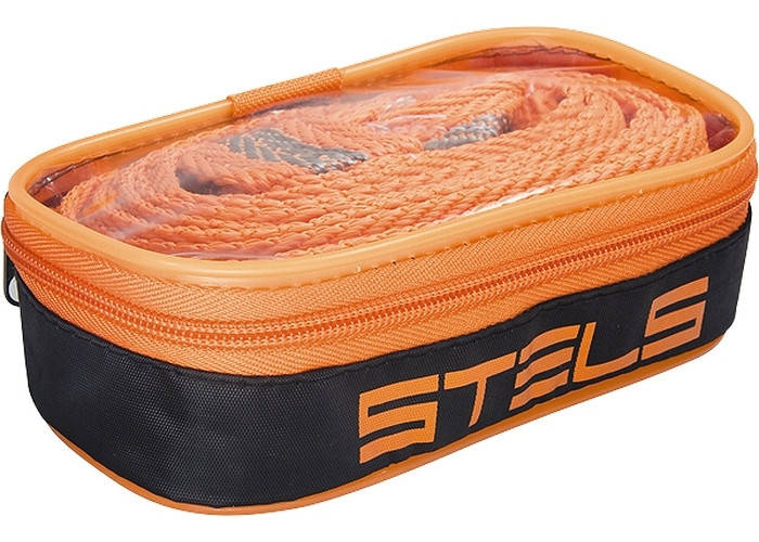 

Трос буксировочный 2,5 тонны, 2 крюка, сумка на молнии STELS