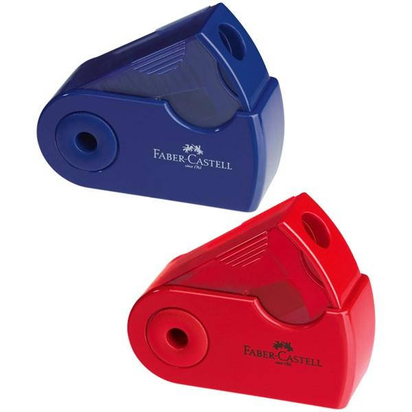 

Точилка Faber-Castell SLEEVE MINI с контейнером на одно отверстие Красная\Синяя 182711