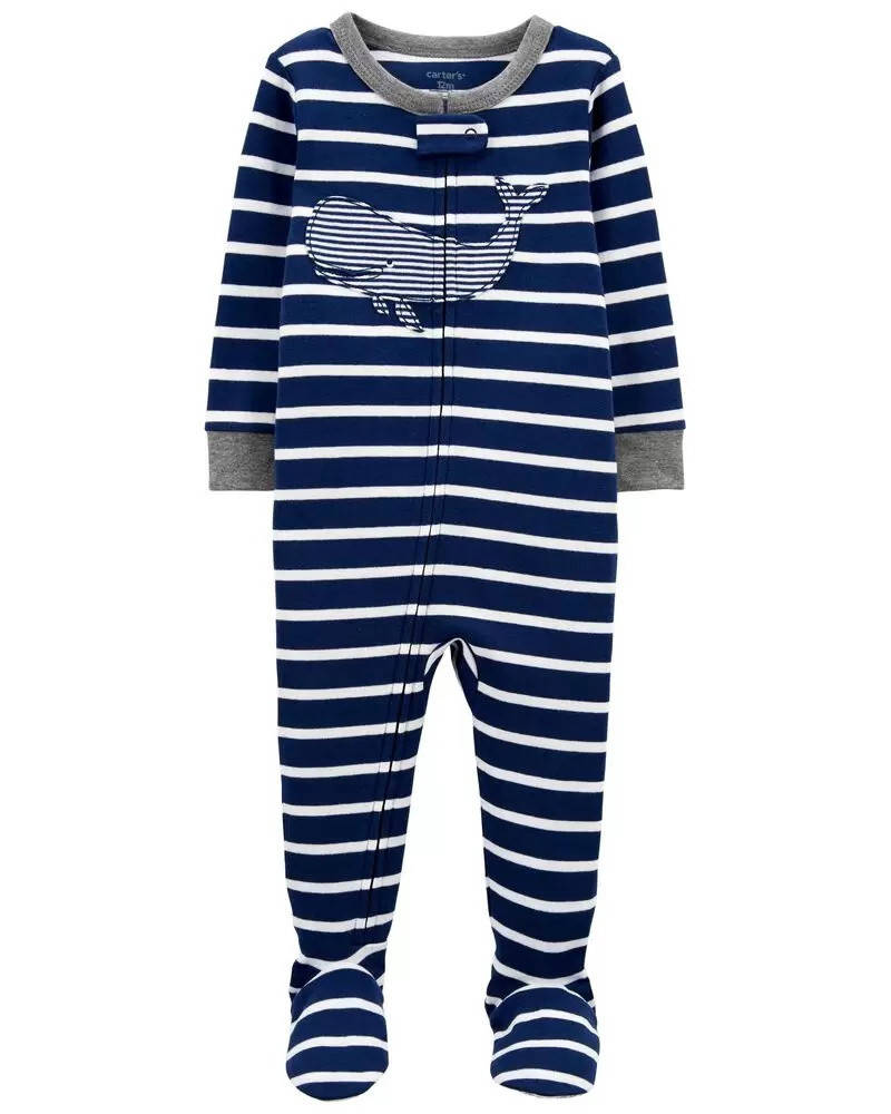 

Трикотажный комбинезон (слип) Carters темно-синий в полоски 24М - 86 см