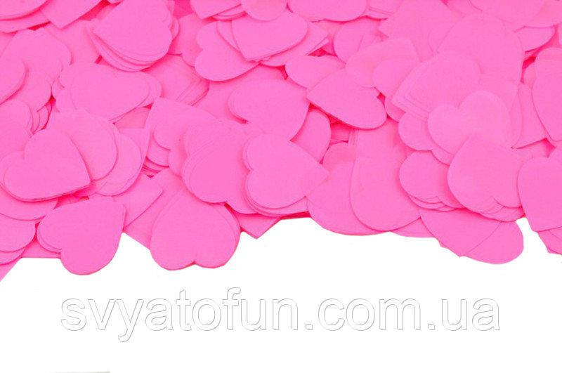 

Конфетти Сердечки 25мм розовый 50г
