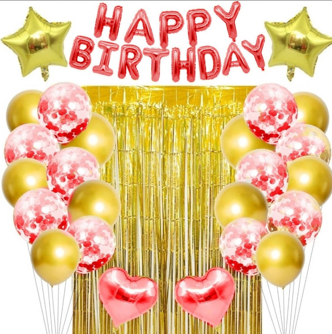 

Набор из шаров со шторкой ВОДОПАД | Красное золото, Красный