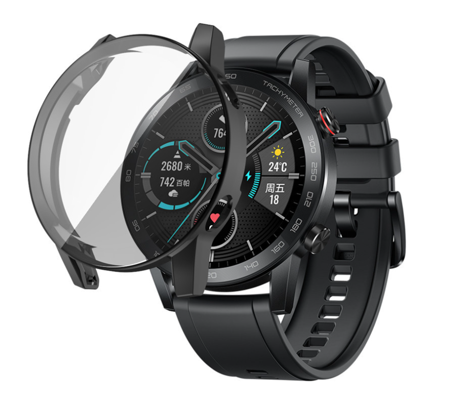 

Чехол-накладка DK Silicone Face Case для Honor MagicWatch 2 (MNS-B19) 46mm (black)