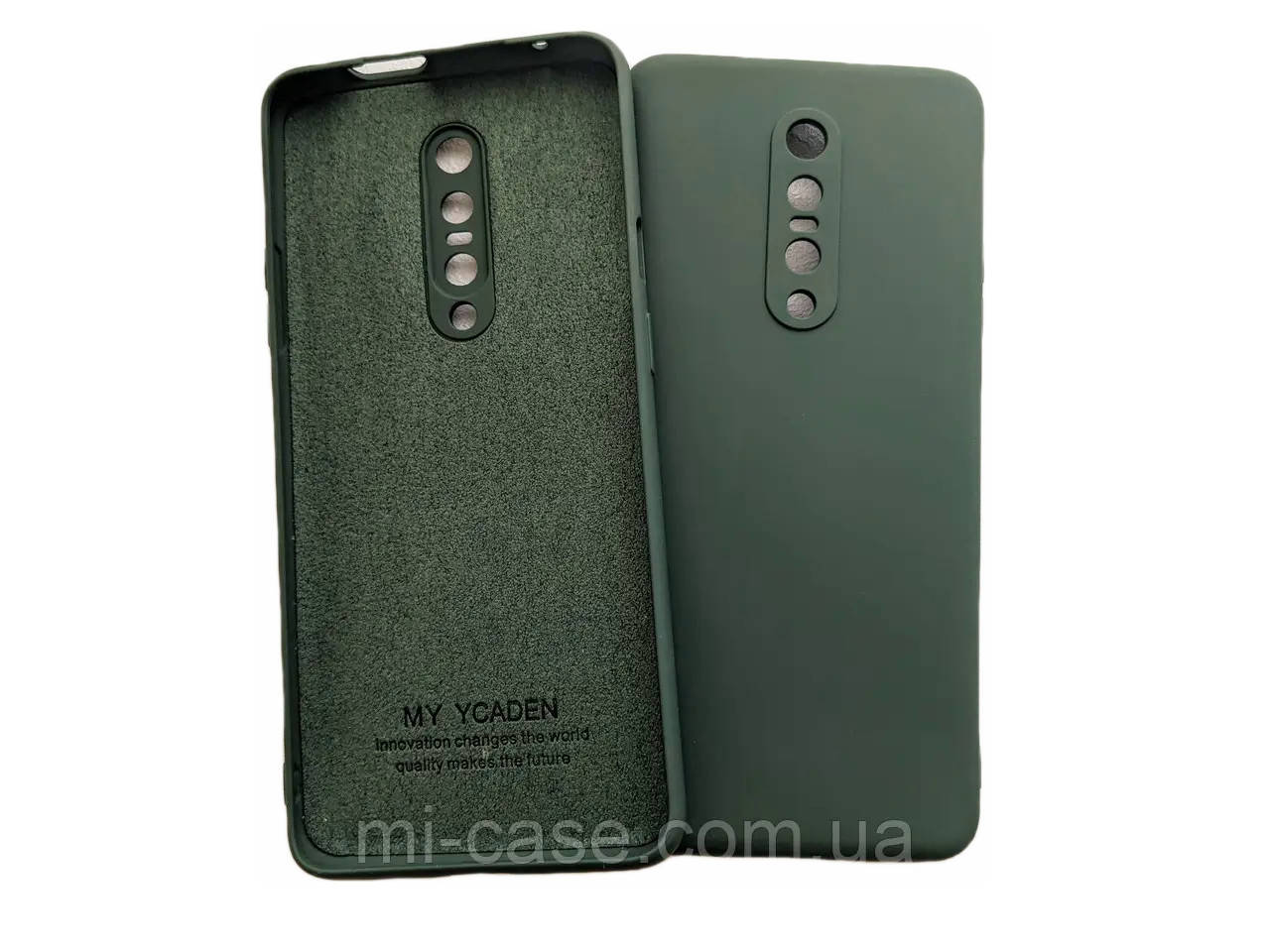 

Силиконовый чехол для OnePlus 7 Pro Хаки микрофибра soft touch