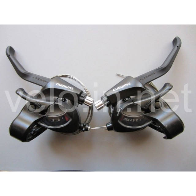 

Моноблоки, манетки, переключатели SHIMANO ST-EF-41 3*7 передач