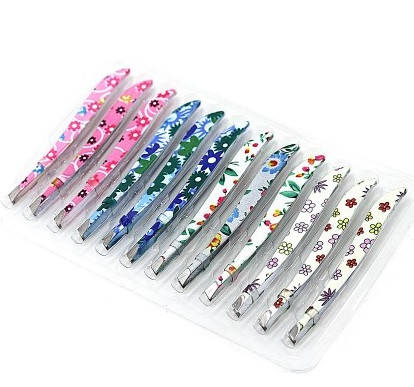 

Пинцет для бровей цветы (скошенные кромки)