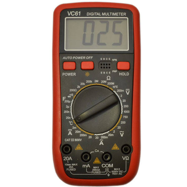 

Высокочувуствительный универсальный портативный мультиметр DT VC 61 | цифровой измеритель емкости