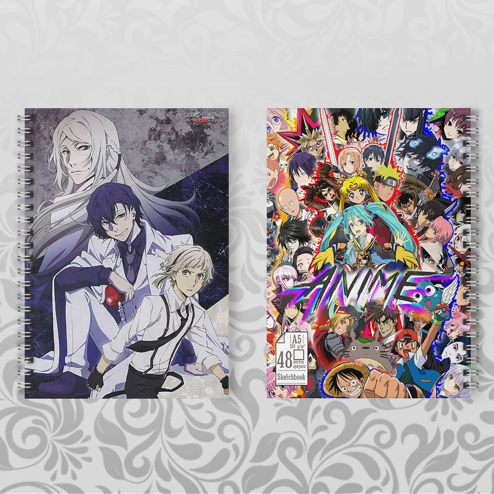 

Скетчбук Аниме Bungou stray dogs 019