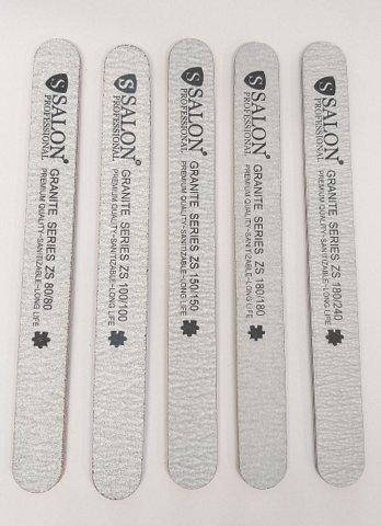 

Пилочка для ногтей полировочная Salon Professional Granite Series прямая 100/100