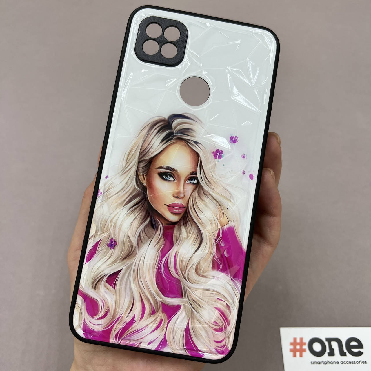 

Чехол для Xiaomi Redmi 9C Ladies с 3д эффектом с принтом девушки чехол на телефон сяоми редми 9с розовый, Белый