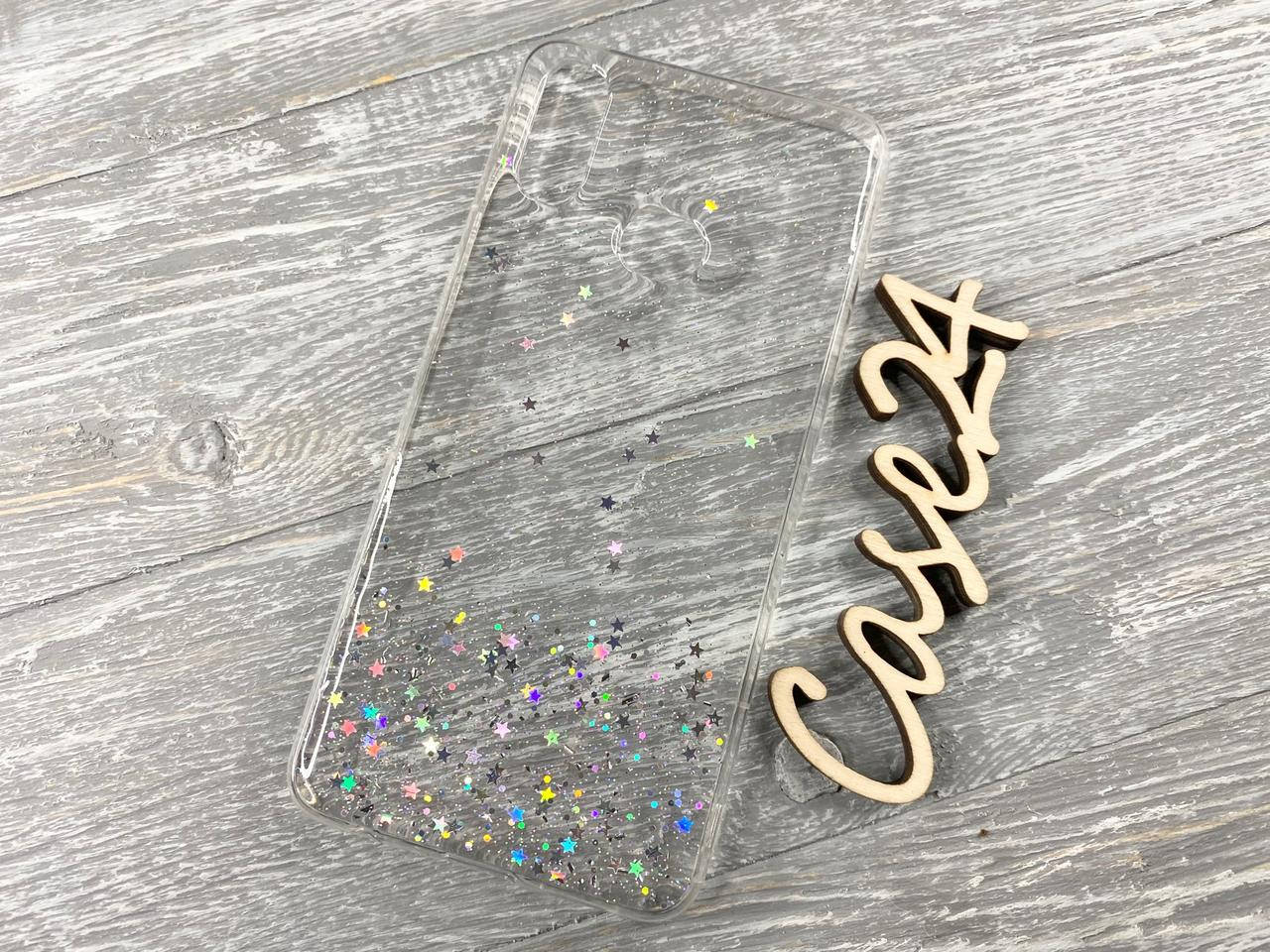 

TPU чехол Star Glitter для Samsung Galaxy A10s прозрачный, Разные цвета