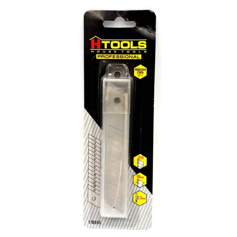 

Лезвия для ножей строительных 18мм 10шт Housetools 17D555