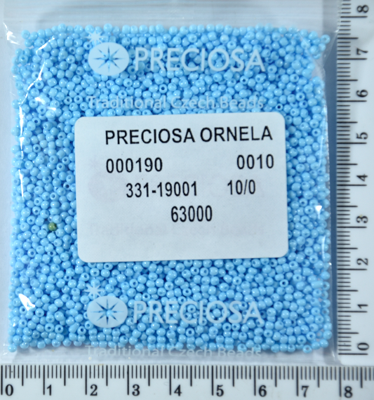 

Бисер PRECIOSA №10/0 натурал №63000 пакет 50 грамм уп=1пакет