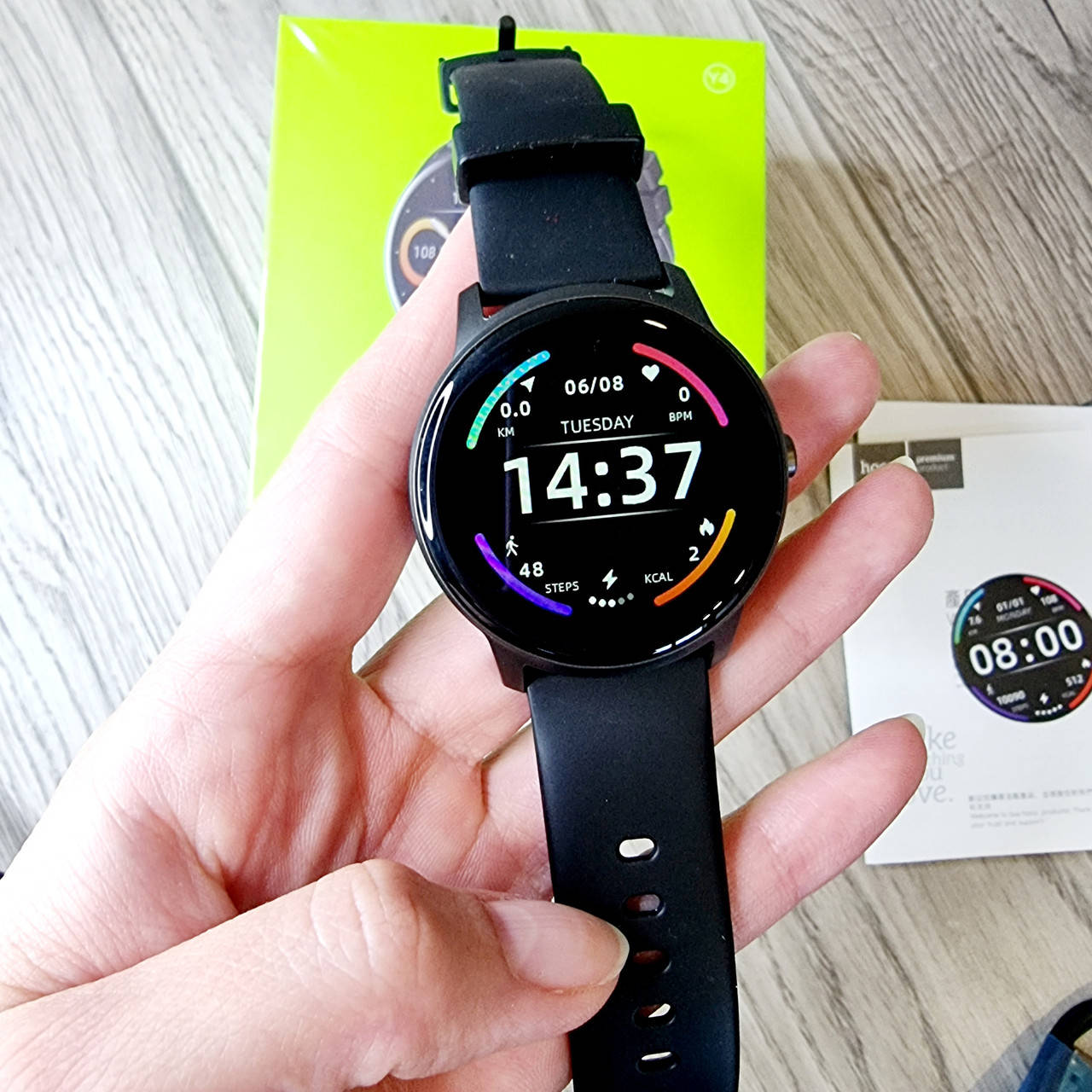 

Круглые Смарт часы Smart Watch Hoco Y4 Черные (black)