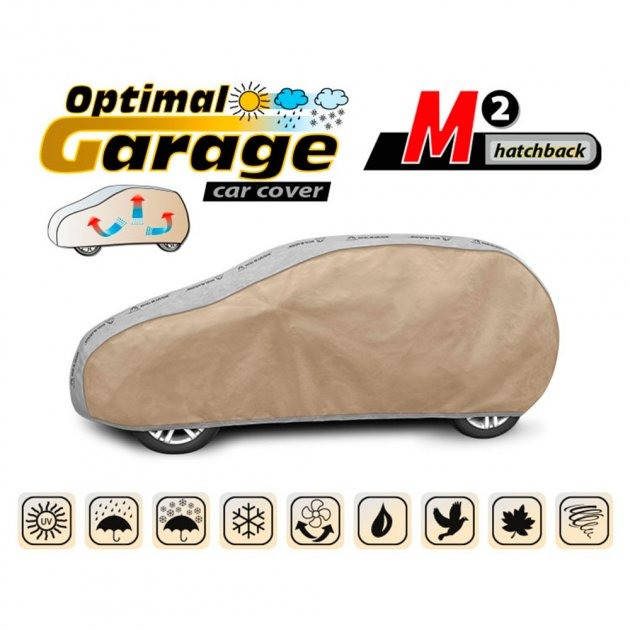 

Тент на авто хэтчбек 3.8-4,05м KEGEL Hatchback OPTIMAL GARAGE M2, Серый