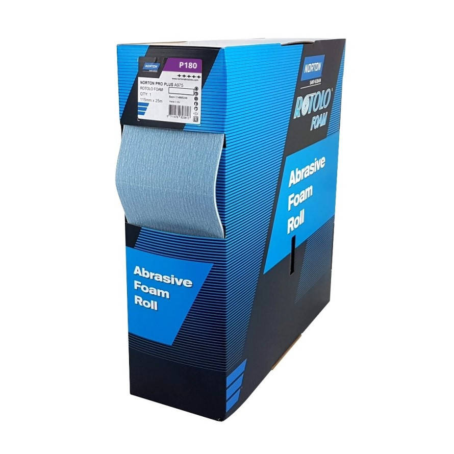 

Абразивные листы Norton A975 в рулоне на поролоне P180 115 х 140 мм 25 м