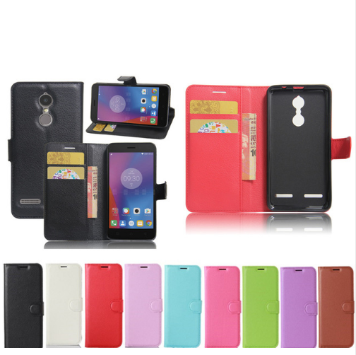 

Кожаный чехол книжка Lichee на Lenovo K6 (9 цветов), Разные цвета