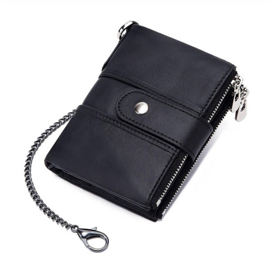 

Мужской кошелек из натуральной кожи. Кожаный кошелек мужской портмоне из кожи Черный