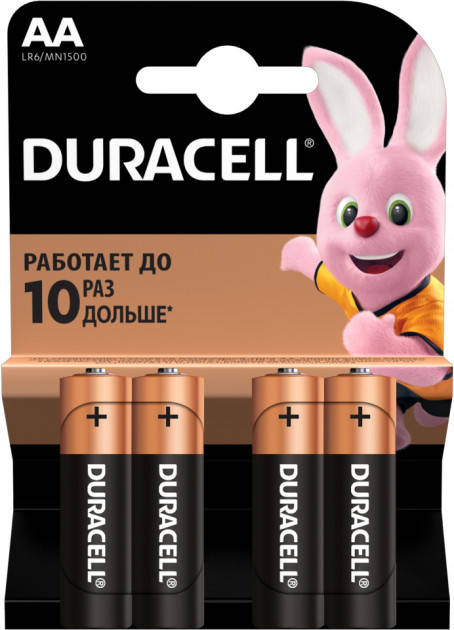 

Батарейка пальчиковая Duracell 4 шт.