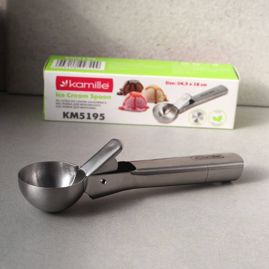 

Ложка для мороженого из нержавейщй стали с рычагом