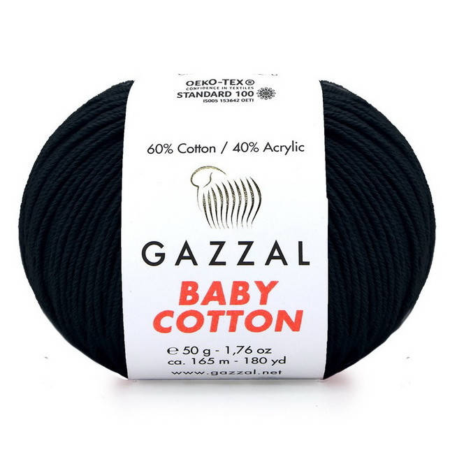 

3433 Пряжа Gazzal Baby Cotton