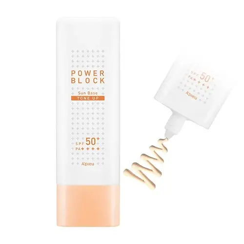 

Солнцезащитная выравнивающая бежевая основа A'pieu Power Block Tone Up Sun Base Beige SPF50+/PA++++