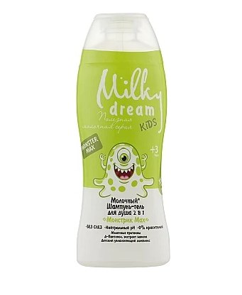 

Шампунь-гель для душа 2 в 1 Milky Dream Kids Монстрик Max, 300 мл