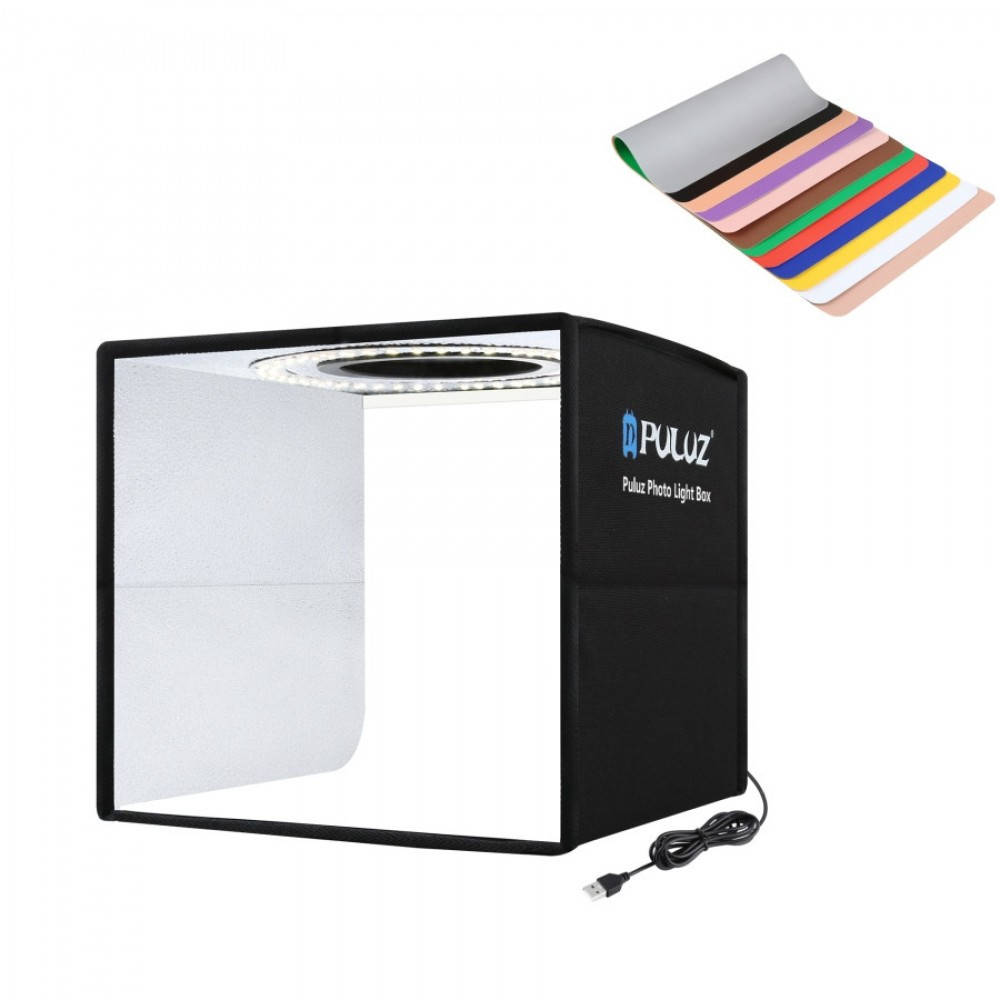 

Лайтбокс Puluz PU5025B с кольцевой лампой (25 х 25 х 25 см.)