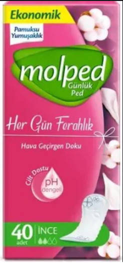 

Прокладки ежедневные гигиенические Molped Daily Shower Fresh Eco 40 шт
