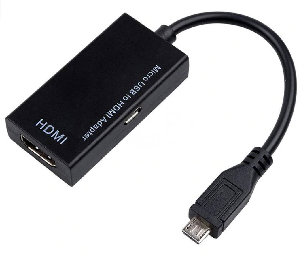 

MHL адаптер, переходник с microUSB на HDMI