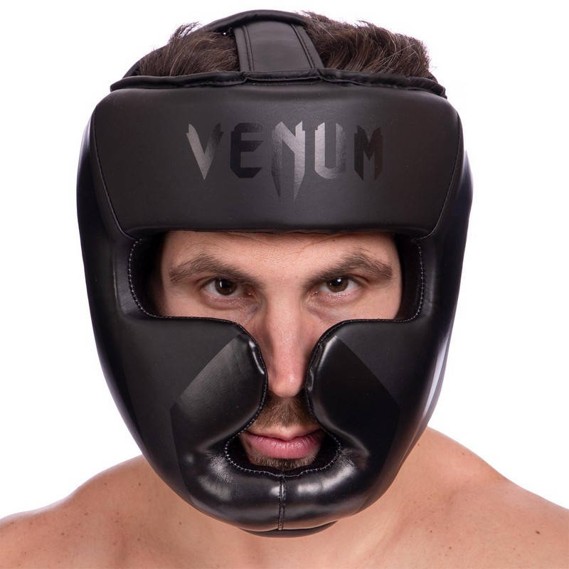 

Шлем боксерский VENUM с полной защитой BO-7041 черный L/(56-58 см)