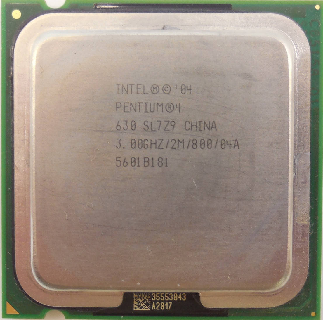 

Процессор Intel Pentium 4 630 3.00GHz/2M/800 (SL7Z9) s775, tray