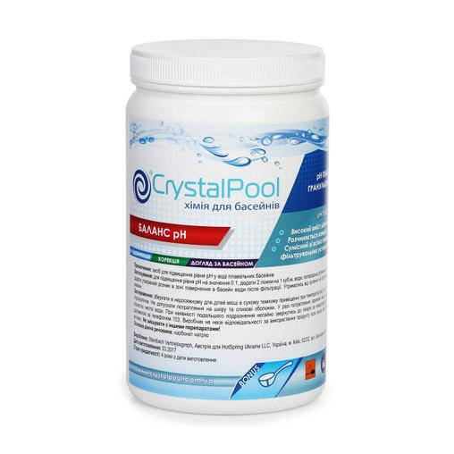 

Химия для бассейна Crystal Pool рН плюс, 1 кг