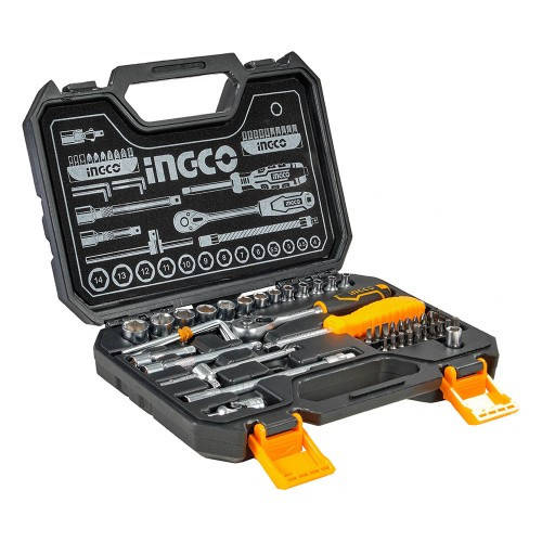 

Набір головок торцевих з тріскачкою 1/4 "45 предметів INGCO INDUSTRIAL