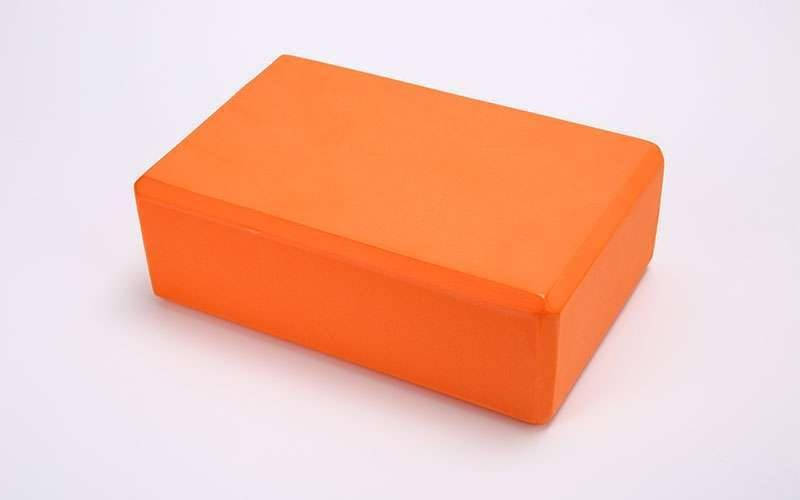 

Йога блоки - кирпич для йоги, опорный блок для фитнеса, йога-блок, кубик EVA йога блок для растяжки Оранжевый