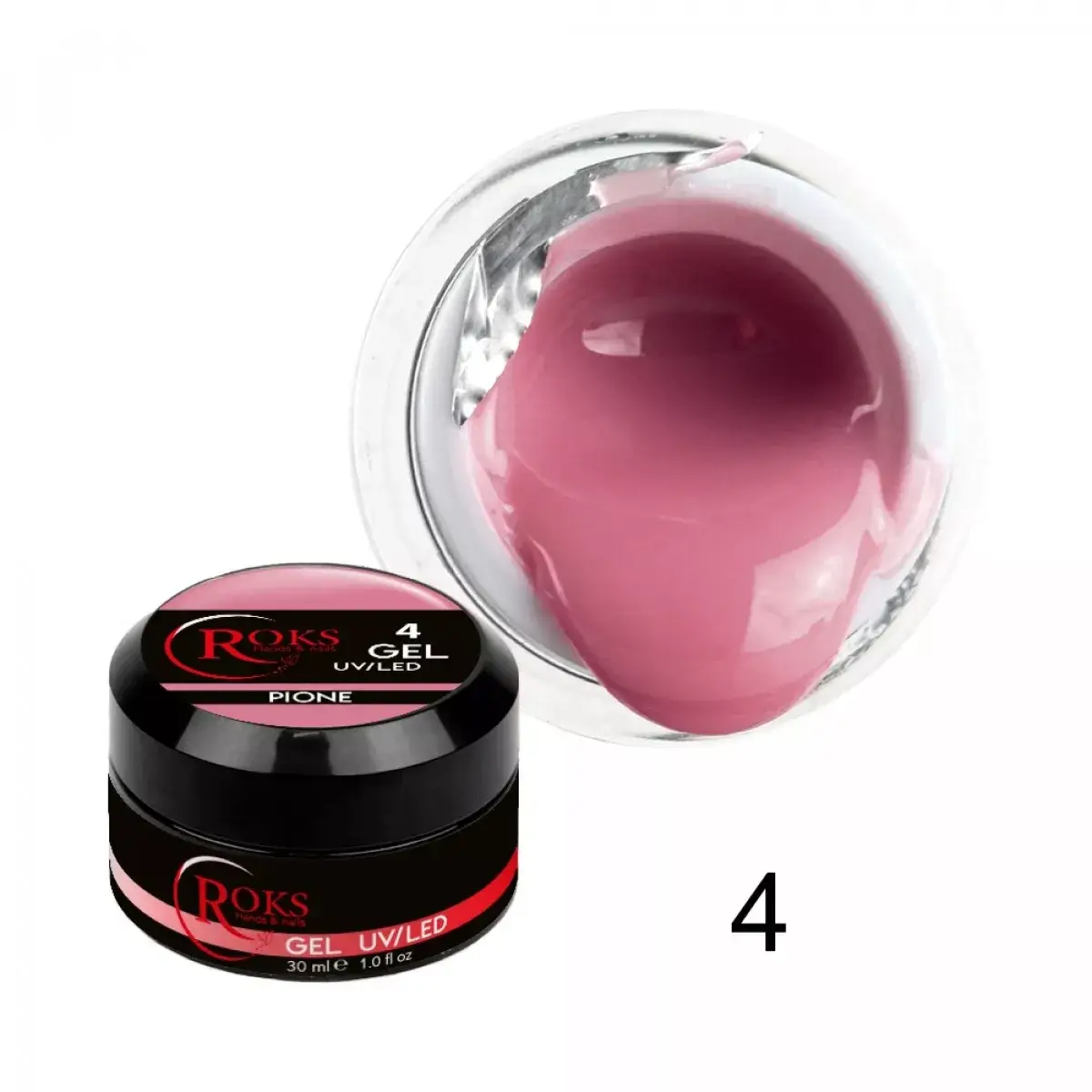 

Гель для наращивания ногтей Roks Gel UV/LED № 4, 15 мл