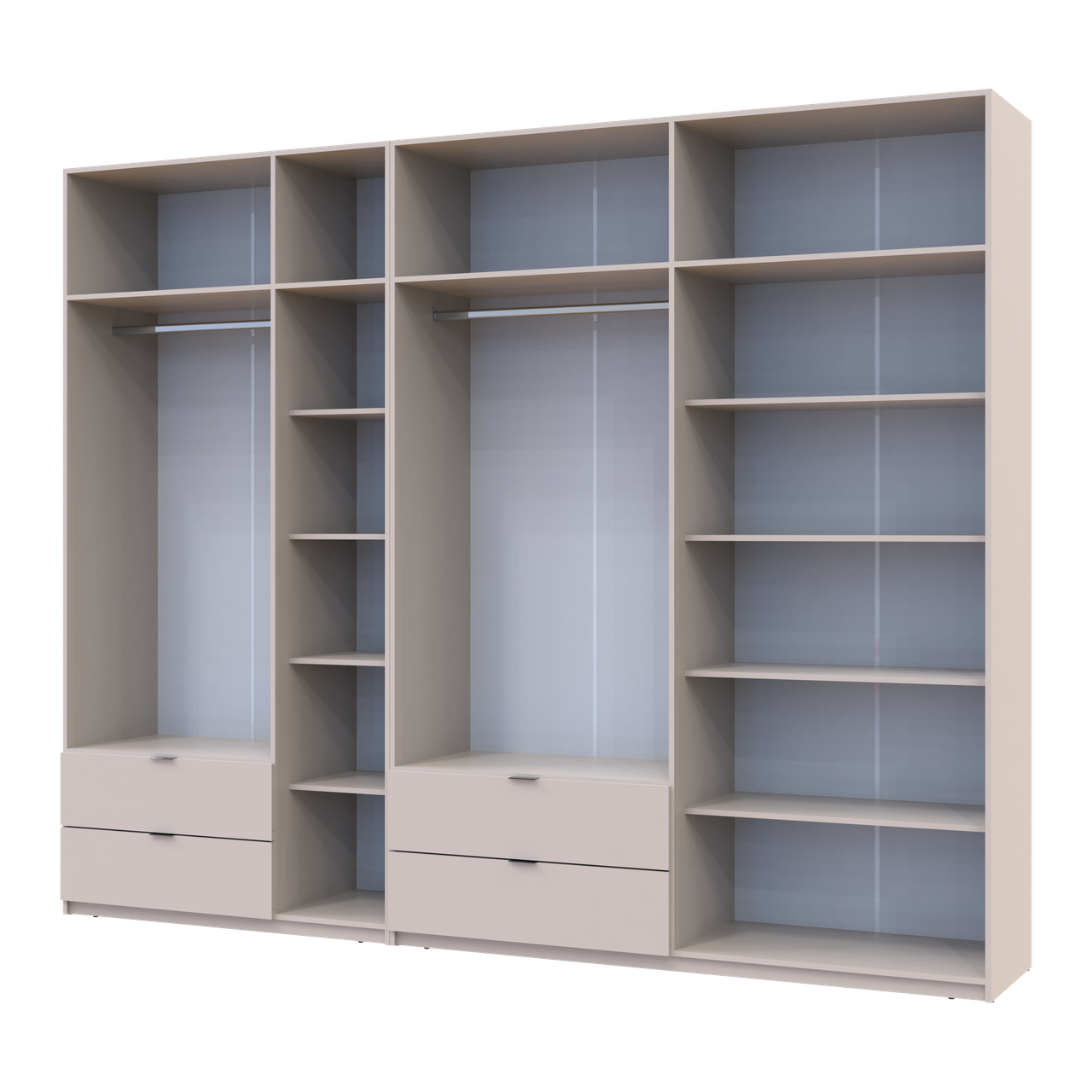 Розпашна Шафа для одягу Doros Лукас Кашемір 3+4 ДСП 300х50х240 (42005132) 3