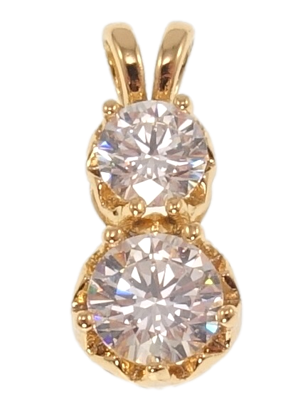 

Кулон Xuping Позолота 18K "Кристальная восьмерка" для цепочки до 3мм