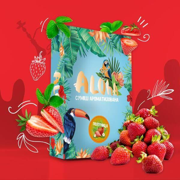 

Смесь на основе яблока Aloha - Клубника (полуниця)