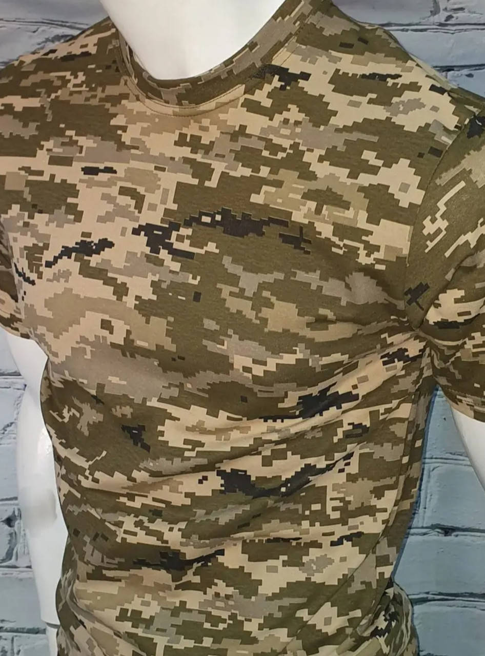 

Футболка світлий Піксель ЗСУ ЗСУ розміри 46,48,50,52,54,56,58 тканина ХБ 100%, Хаки