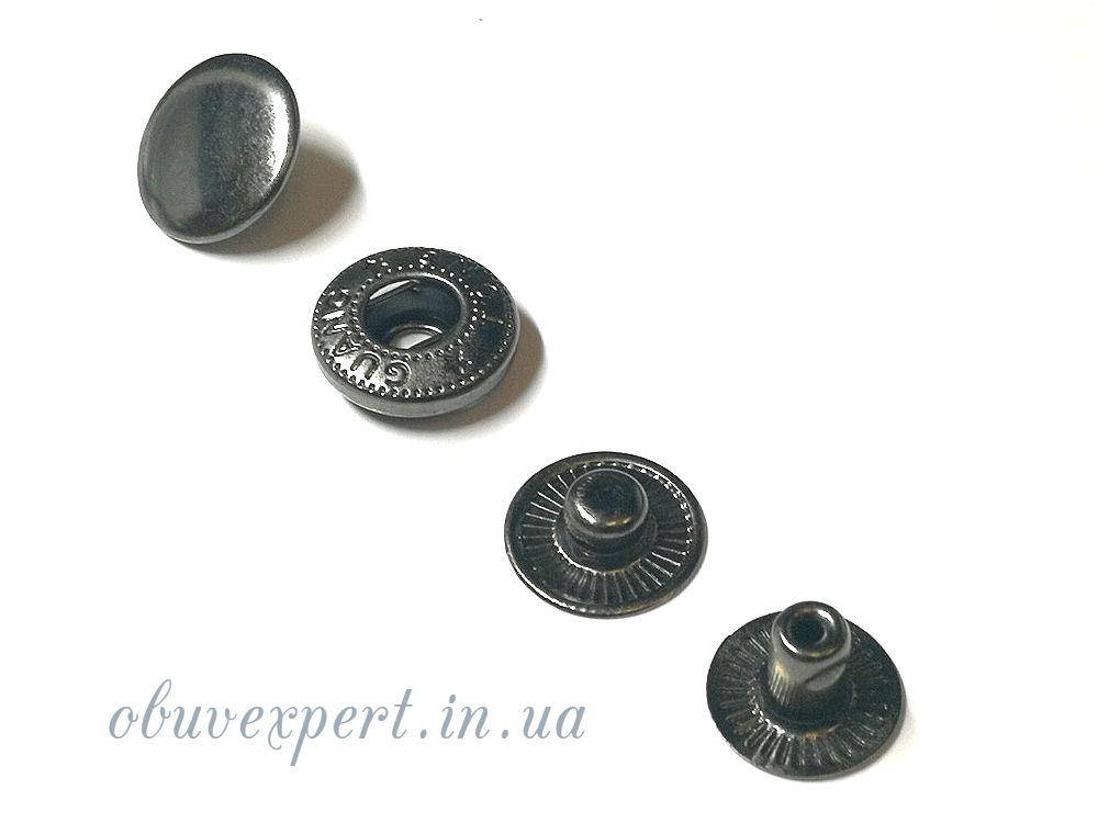 

Кнопка Альфа 15 мм Черный никель (10 шт)