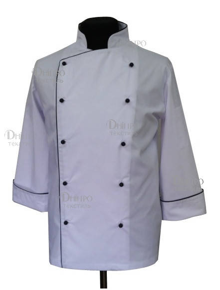 

Мужской поварской китель белый. Униформа для поваров