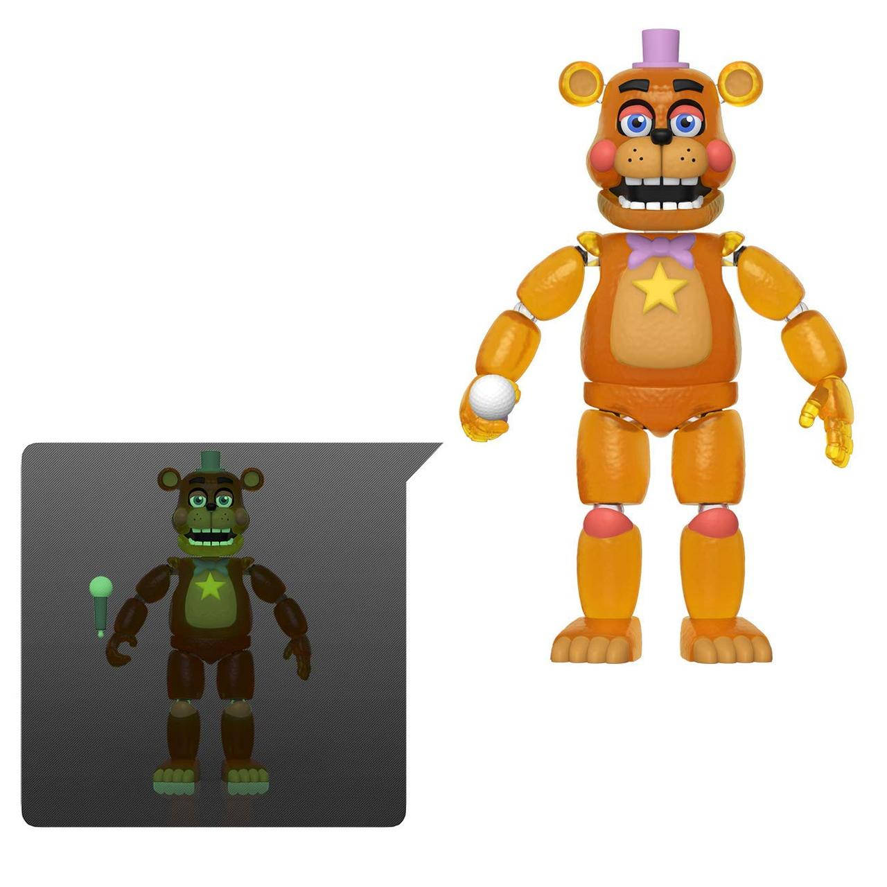 

Шарнирная фигурка 5 ночей с Фредди «Светящиеся в темноте» Five Nights at Freddy's Rockstar Freddy