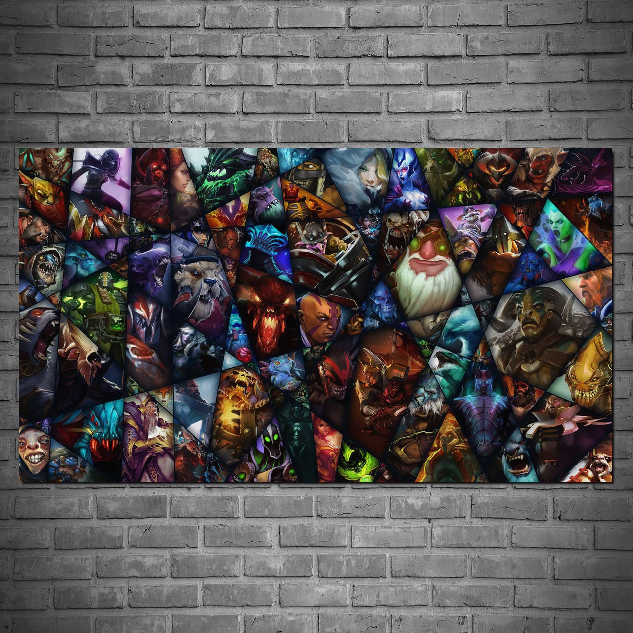 

Плакат "Коллаж из всех персонажей Дота 2, Dota 2" (артикул 2406) 60, Матовая, 107