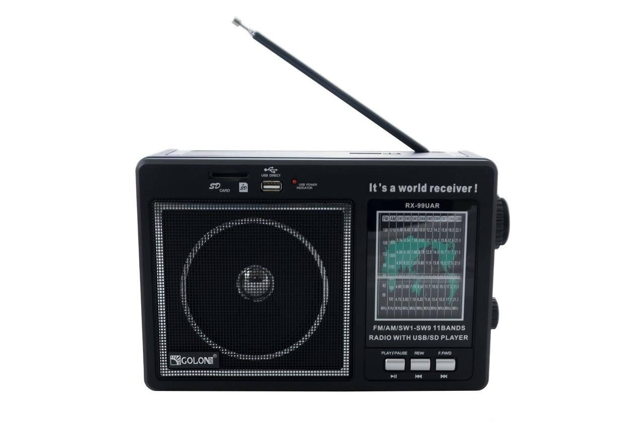 

FM-Радиоприемник Golon RX-99UAR, MP3, аккумулятор, SD, USB