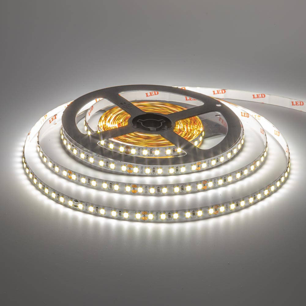 

Led лента AVT 24В белая теплая smd2835 126LED/m IP20, 1м