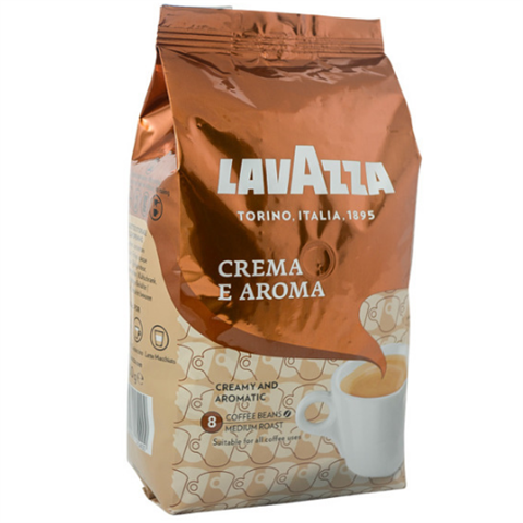 

Оригинал! Кофе зерновой Lavazza Crema e Aroma 1кг Коричневая Италия, 40/60